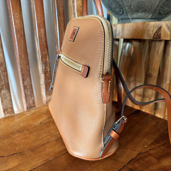 Dooney & Bourke Pebble Grain Zip Backpack – Caramel main image 9